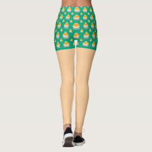 Cute Taïwan Mango Shaved Ice Shorts Leggings Style