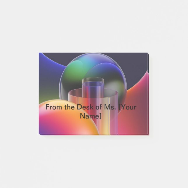 Cute Teacher Post-it Notes | Personalized Classroo (Devant)