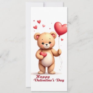 Cute Teddy Bear avec Cœur – Joyuse Saint-Valentin