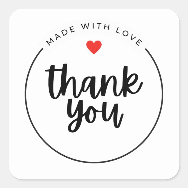 Cute Thank You Sticker | Small Business Packaging (Devant)