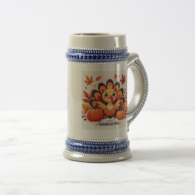 Cute Thanksgiving turkey mug Rim (Devant droit)