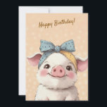 Cute Tiger with Bandana Kids Birthday Invitation<br><div class="desc">Celebrate your little one's big day with our adorable pig invitation! This design from 'L'Atelier du Grain' features a sweet tiger with a blue bandana,  rendered in a beautiful high-end canvas oil texture. Fully customizable for names,  dates,  and party details. Perfect for a Wild One or Jungle themed birthday.</div>