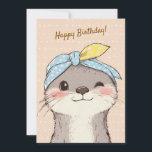 Cute Tiger with Bandana Kids Birthday Invitation<br><div class="desc">Celebrate your little one's big day with our adorable otter invitation! This design from 'L'Atelier du Grain' features a sweet tiger with a blue bandana,  rendered in a beautiful high-end canvas oil texture. Fully customizable for names,  dates,  and party details. Perfect for a Wild One or Jungle themed birthday.</div>