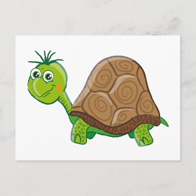 Cute Tortoise - carte postale (Devant)