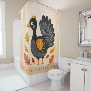 Cute Turquie Bon thanksgiving Douche rideau