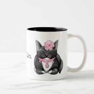 Cute Tuxedo Kitty Chillin Mug