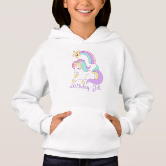Cute Unicorn Anniversaire Personnalisé Numéro Typo