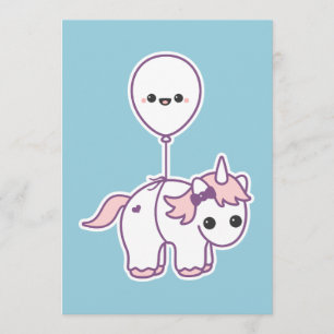 Cute Unicorn Baby Shower Invitations