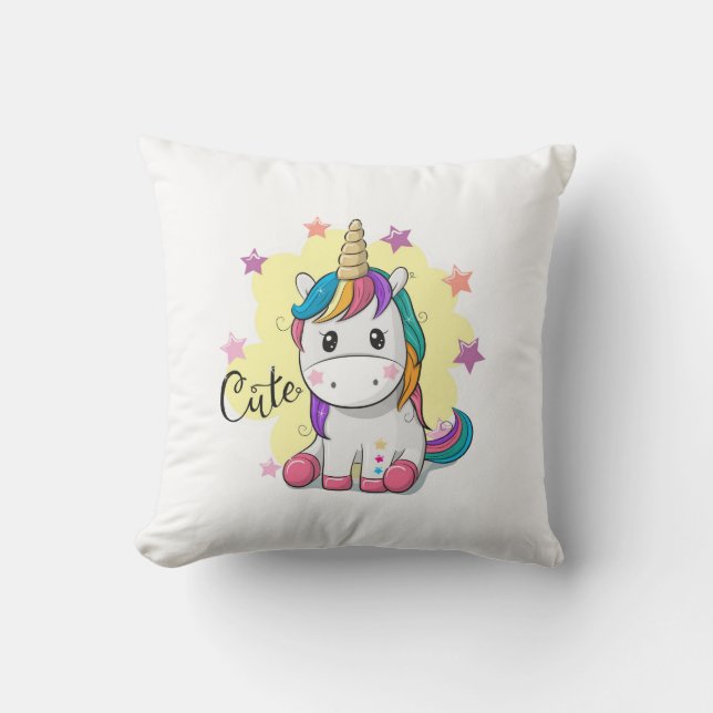 Cute Unicorn Coussin (Recto)