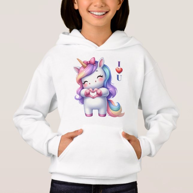 Cute Unicorn I Love You (Devant)