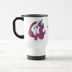 Cute Unicorn nom personnalisé tasses