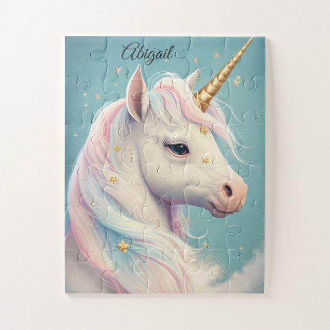Cute Unicorn Puzzle magique pour enfants (Vertical)