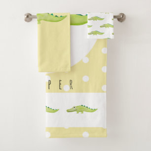 Cute Unisex Aquarelle Crocodile Safari bébé/enfant