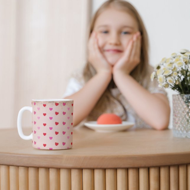 Cute Valentine Coeurs Mug (Créateur téléchargé)
