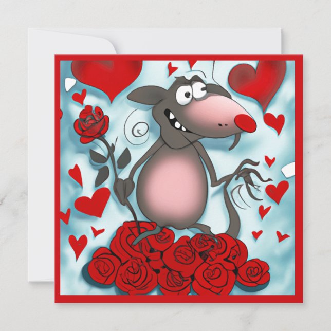 Cute Valentine Love Rat (Devant)