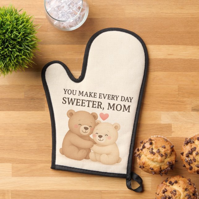 Cute Valentine’s Day Bear Oven Mitt for Mom  (De haut en bas)