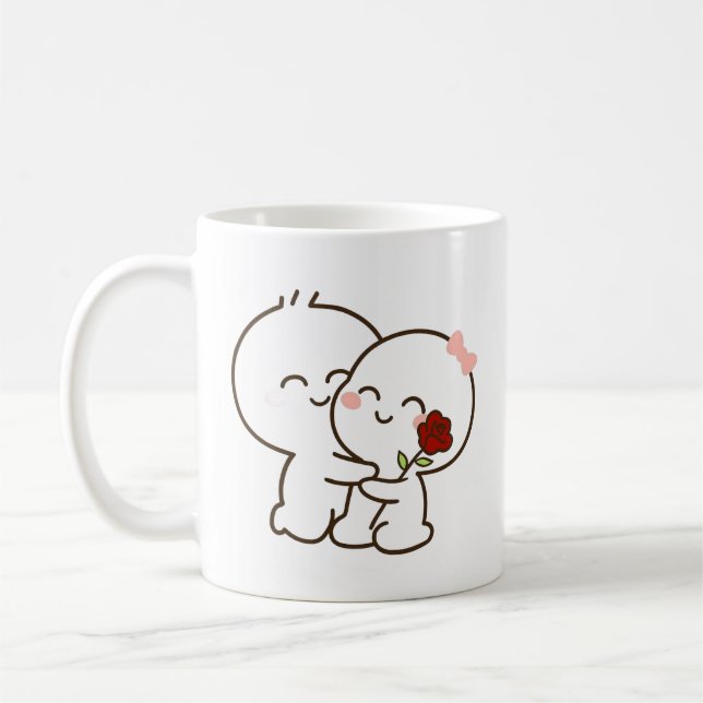 Cute Valentine’s Day Coffee Mug (Gauche)