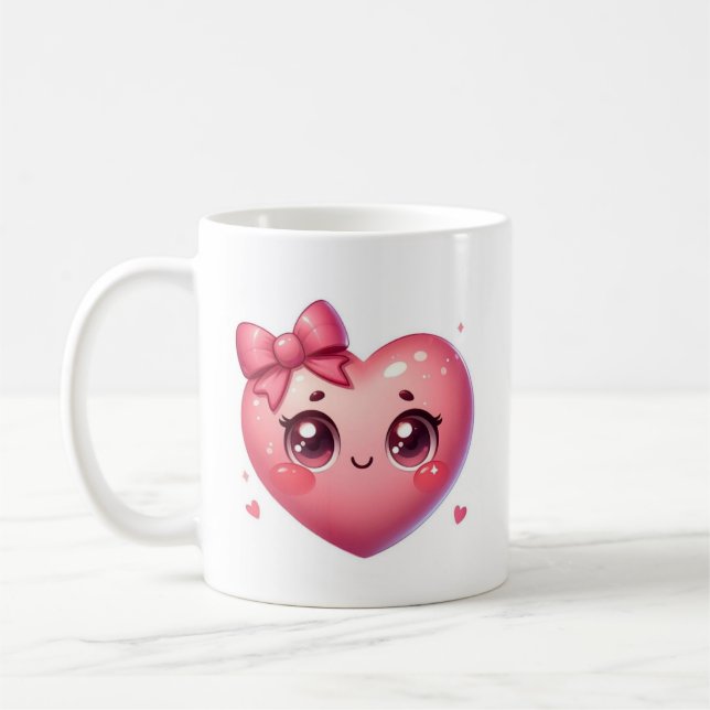 Cute Valentine’s Day Coffee Mug (Gauche)