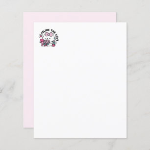 Cute Valentine's Cat Design - Feline the Love
