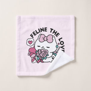 Cute Valentine's Cat Design - Feline the Love