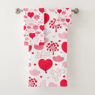 Cute Valentines l'arbre forme le coeur motif