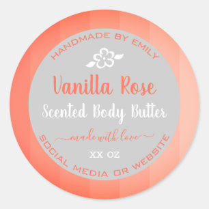 Cute Vanilla Rose Pink Produit Packaging Étiquette