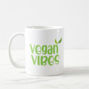 Cute Vegan Vibes Drôle Citation Coffee Mug