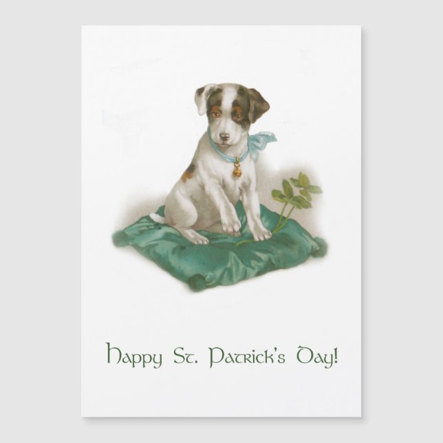 Cute Vintage St. Patrick's Day Beagle Pup (Devant)