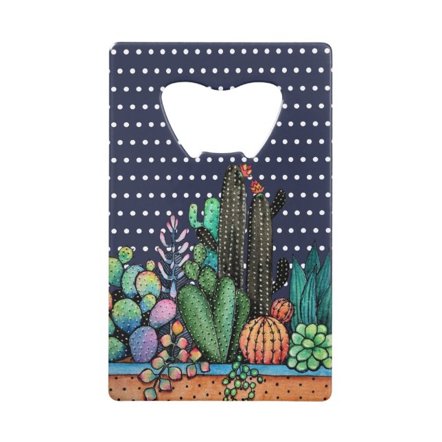 Cute Watercolor Cactus Garden (Devant)