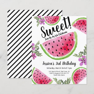 Cute Watermelon Floral Anniversaire Budget