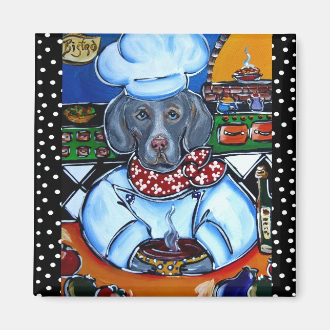 Cute Weimaraner Magnets (Devant)