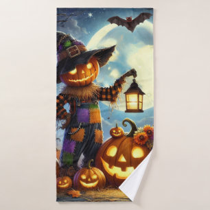 Cute, Whimsical Halloween épouvantail & citrouille