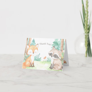 Cute Woodland Baby shower Thème Invitation