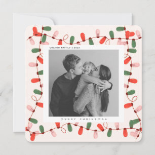 Cute Xmas Famille Photo Noël carte postale