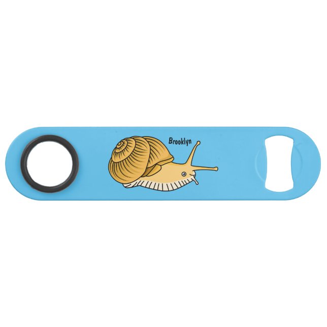 Cute yellow snail cartoon (Devant (Horizontal))
