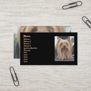Cute Yorkie Carte de visite