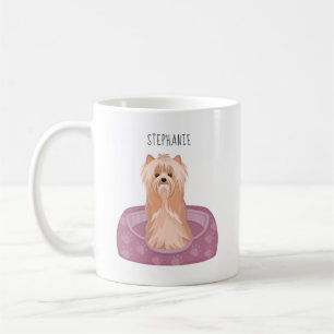 Cute Yorkshire Terrier Anniversaire Café Mug