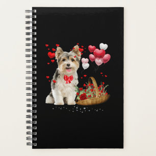 Cute Yorkshire Terrier Balloon Coeur Saint Valenti