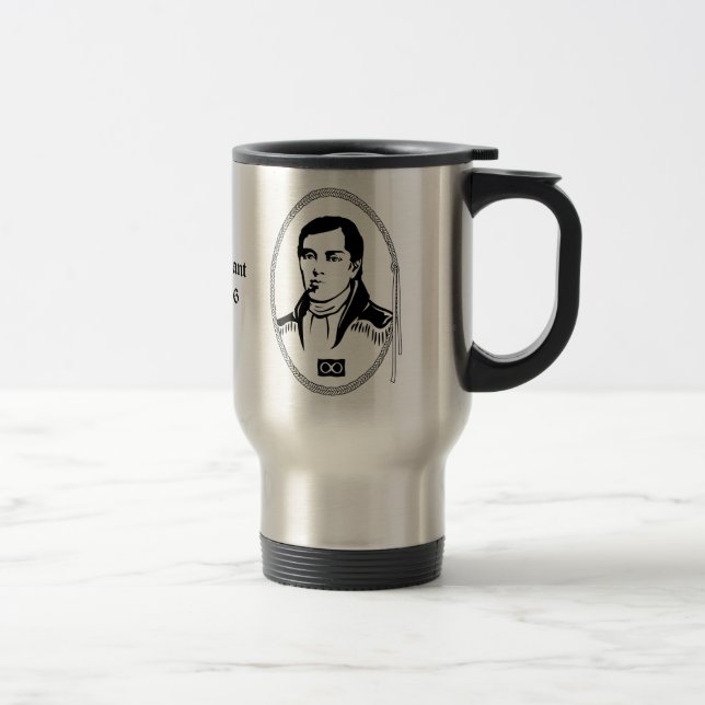 Cuthbert Grant Travel Mug Custom Metis Hero Cadeau (Droit)