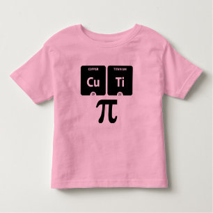 CuTi pi - Rose fin de T-shirt du Jersey d'enfant