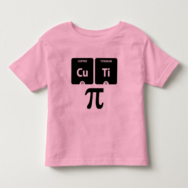 CuTi Pi - T-Shirt Jersey Fin Toddler Rose (Devant)