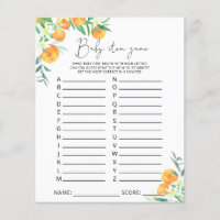 Cutie Baby Item Jeu. Jeu baby shower