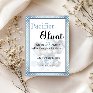 Cutie Blue Elephant Baby shower Pacifier jeu de ch