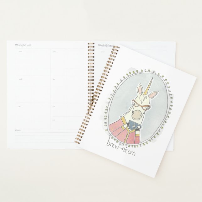 Cutie caféinée | Brew Unicorn (Devant avec enveloppe)
