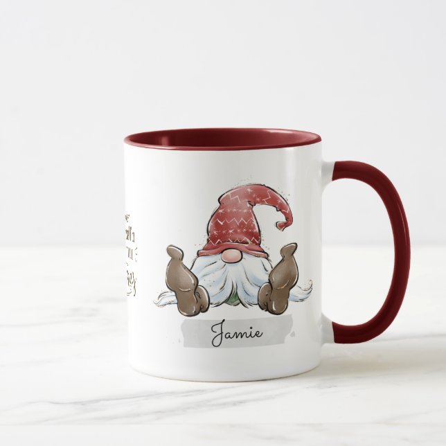 Cutie Christmas Gnome Mug (Droite)