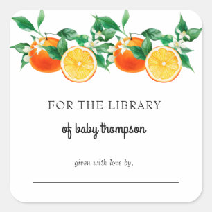 Cutie   Citrus orange   Étiquette de livres