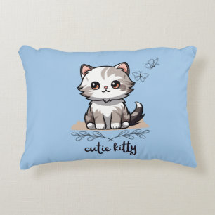 Cutie Kitty Accent Coussin