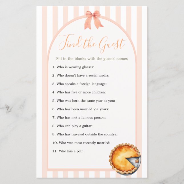 Cutie Pie Orange En vichy Trouver L'Invité (Devant)