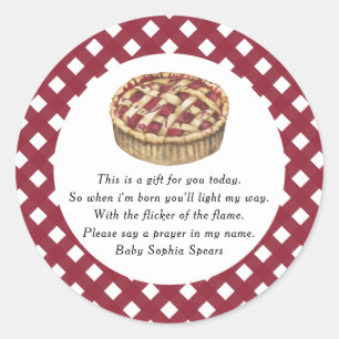 Cutie pie - Prière Candle Étiquette