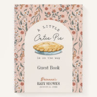 Cutie Pie Rose Floral Girl Baby shower Livre d'inv